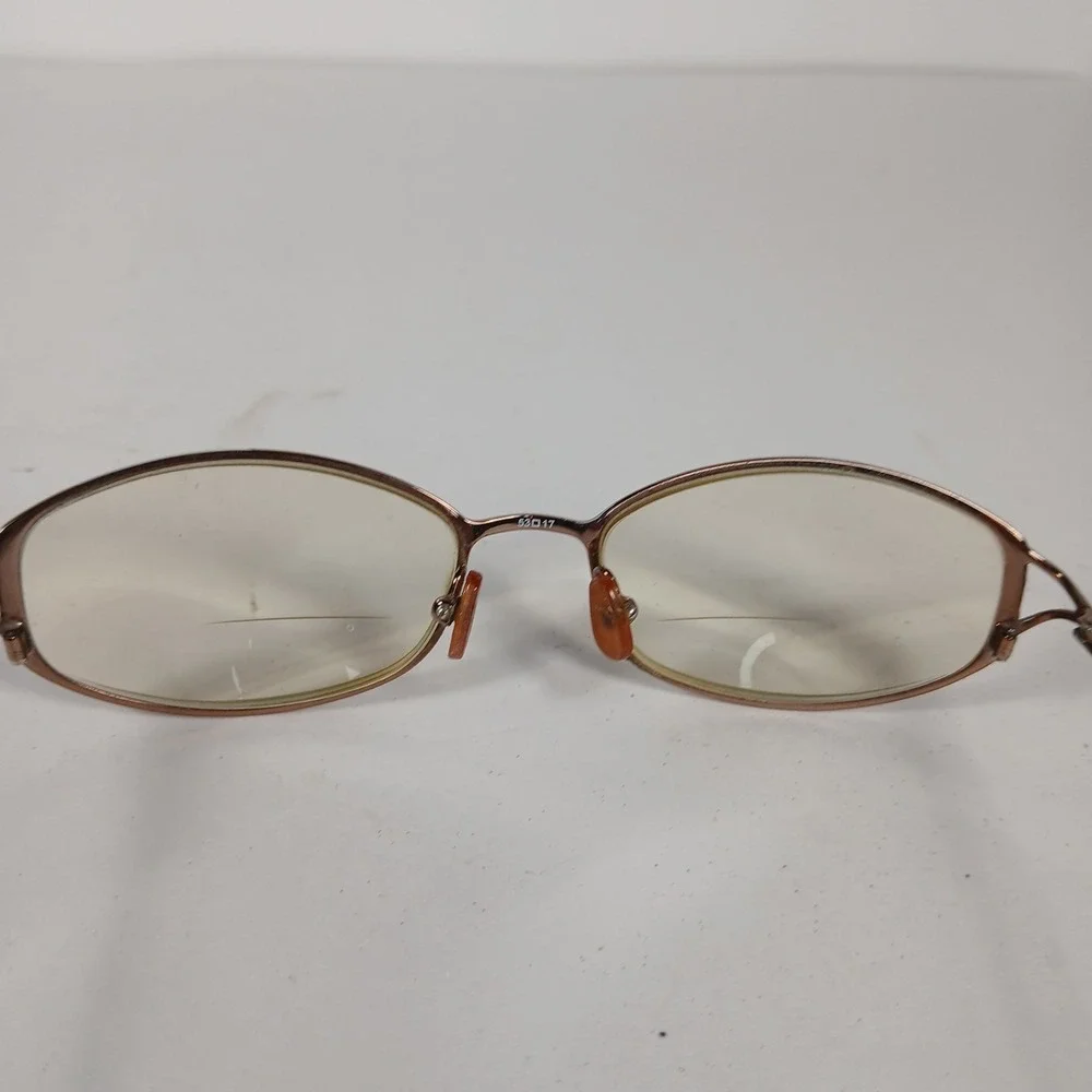 Vintage Camelot Lady Laura Brown 53-17-135 Eyeglass Frames Wire Metal